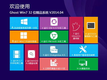 Ghost Win7 x32位精品裝機系統v2014.04 集成IE11與萬能驅動6.0版，高效計算機系統集成服務指南